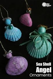 I also found 18 more creative seashell craft ideas. Seashell Angel Ornament For Kids To Make Happy Hooligans