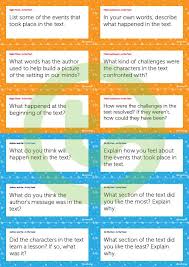 Qar Generic Question Cards Teaching Resource Question Cards Reading Comprehension Questions Reading Comprehension Worksheets