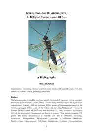 Homeadvisor's pest control cost guide gives average prices to hire a bug exterminator. Ichneumonidae Hymenoptera