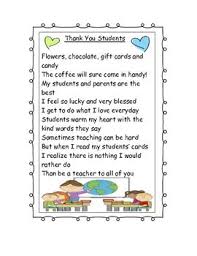 Every time i attend your classes, i end up energized and. Thank You To Students Poem Teacher Thank You Notes Preschool Poems Letter To Students