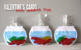 Printable Valentine S Cards Swedish Fish Bowls Printable Valentines Cards Valentines For Kids Valentines Cards