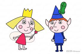 Free printable ben and holly coloring pages for kids of all ages. How To Draw The Characters Of The Cartoon Ben And Holly S Little Kingdom Step By Step
