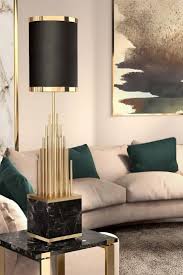 Large Designer Black And Gold Marble Table Lamp Juliettes Interiors Lamps Living Room Luxury Table Luxury Table Lamps