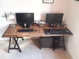 Bureau Recup Porte Bureau Fait Maison Bureau A Faire Soi Meme Fabriquer Un Bureau