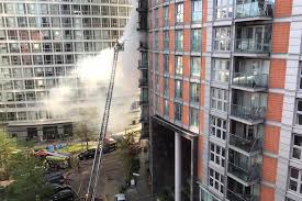 The exterior of the new providence wharf building, developed by ballymore properties, is partially clad with a similar material to that used on the grenfell tower in west london, where a 2017 fire quickly spread and killed 72 people. Fpfzc0hp4mhm M