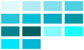 Cyan Material Design Color Chart Color Name Identifier