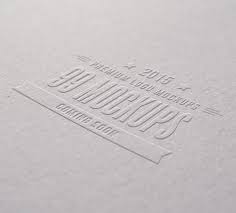Embossed Logo Mockup Logo Mockup Embossed Logo Mockup