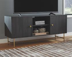 Tv stand with mount and glass shelving | living room entertainment center | fits 37 to 70 inch flat screen tvs | black. Yarlow 60 Tv Stand Ashley Furniture Homestore In 2021 60 Tv Stand Tv Stand Decor Living Room Living Room Tv Stand