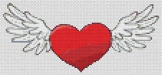 Undoubtedly, if i could go back in time to the early days of this blog's life, i would post far more about the types of crafts that interest me, share examples of such that i'd made, and in general weave that side of myself more into my writing here. Winged Heart Cross Stitch Pattern Love Cross Stitch Red Heart With Wings Cross Stitch Heart Cross Stitch Cross Stitch Alphabet