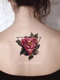 Nailia Geometric Watercolor Rose Flower Temporary Tattoo Delicate Flower Tattoo Watercolor Tattoo Flower Sunflower Tattoo Simple