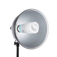 Four Socket 2 Light High Power Fluorescent Flood Reflector Kit Fovitec