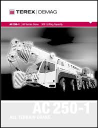 terex demag ac 250 1 monster trucks chart vehicles