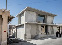 Ground floor is up of green corner building. Anne Holtrop Projects Photographed By Jesus Granada