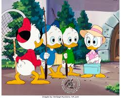 Huey, louie & dewey — ghost cadillac 02:46. Duck Tales Huey Dewey Louie And Webby Production Cel With Lot 31106 Heritage Auctions