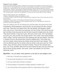 Some of the worksheets displayed are pedigree analysis, studying pedigrees activity, pedigrees practice. Pedigree Activity