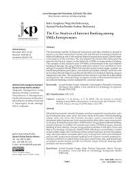 Dalam bidang keuangan, mahasiswa akan didik bagaimana melihat berbagai kesempatan untuk mengambil langkah investasi. Pdf The Use Analysis Of Internet Banking Among Smes Entrepreneurs