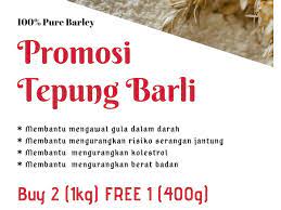 Resepi buncis goreng tepung dan oat. Tepung Barli