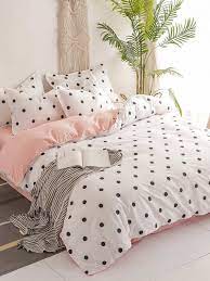 polka dot print sheet set in 2021 cute bed sheets bed decor cute bed sets