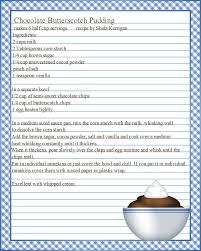 Chocolate Butterscotch Pudding Jpg 800 1000 Recipe Template For Word Recipe Book Templates Recipe Template