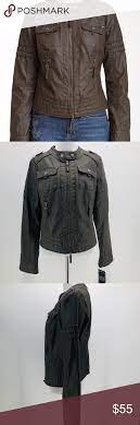 Bnci Blanc Noir Olive Faux Leather Moto Jacket New In 2020 Faux Leather Moto Jacket Leather Moto Jacket Moto Jacket