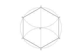 How To Draw A Regular Hexagon Inscribed In A Circle Regular Hexagon Circle Drawing Draw A Hexagon
