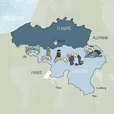 W3 la véloroute des carnavals. Notre Carte Illustree De La Wallonie Elle