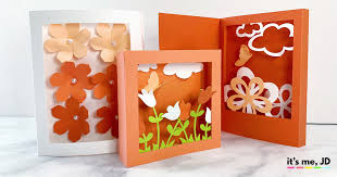 Greeting card box instructions note: Cricut Shadow Box Cards 3d Handmade Card Ideas It S Me Jd