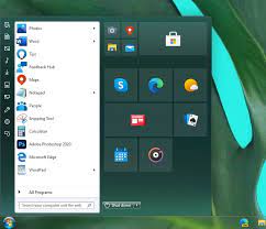 The main thing that separates windows 10 start menu from start menus of previous versions windows operating systems are live tiles. This Is What The Windows 10 Start Menu Would Look With A Windows 7 Theme