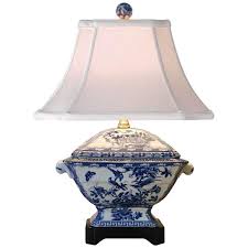 Canton Tureen 19 High Blue And White Porcelain Table Lamp 61y14 Lamps Plus Blue And White Lamp Blue White Decor Blue And White