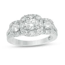 loves destiny by zales 1 5 8 ct t w certified diamond three stone engagement ring in 14k white gold i i1