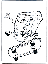 Free coloring pages with the spongebob skateboard for boys and girls. Spongebob 7 Sponge Bob