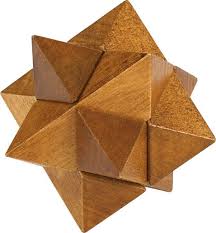 Star Brain Teaser Puzzle Wooden Puzzles Brain Teasers Wooden Stars