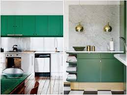 cuisine verte mur meubles electromenager blog deco clematc cuisine verte meuble cuisine mobilier de salon