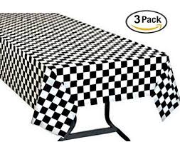 Black And White Checkered Tablecloth Plastic Fnaf Theme Birthday Party Themes Checkered Tablecloth Black And White Tablecloth Table Covers