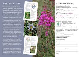 BSBI News & Views: A New Flora of Devon: publication due in December