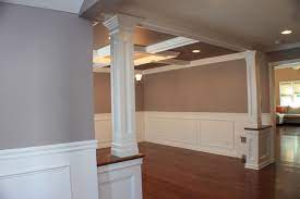How to decorate a wall with photos. Coffered Ceiling Wainscott Moulding Dining Room American Traditional Dining Room Newark By Fiducia Home Builders And Design Inc Houzz