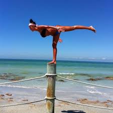 Amazing Balance In Airplane Dekasana Beach Poses Yoga Knee Injury