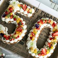 Pin By Barbara Deinhofer On Tartas Sin Fondant Number Birthday Cakes Number Cakes Alphabet Cake