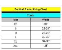 wilson football pants size chart sizing charts