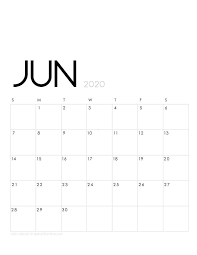 Printable June 2020 Calendar Monthly Planner 2 Designs Flowers Modern In 2020 Calendar Monthly Planner Modern Calendar June Calendar Printable