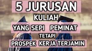 Jurusan sepi peminat undip 2020. Jurusan Kuliah Sepi Peminat Tapi Peluang Kerja Besar Youtube