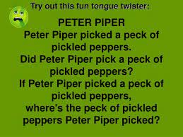 It has a roud folk song index number of 19745. Peter Piper Peter Piper Picked A Peck Of Pickled Peppers Did Peter Piper Pick A Peck Of Pickled Peppers If Tongue Twisters Peter Piper Funny Tongue Twisters