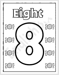 Keep your kids busy doing something fun and creative by printing out free coloring pages. Number 8 Coloring Page For Kids Englishbix