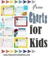 Charts For Kids Reward Charts 4 Kids