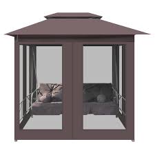Outdoor Canopy Chairs Gazebo Swing Bed Set Metal Steel Frame Patio Furniture Ebay Patio Furniture For Sale Gazebo Curtains Gazebo