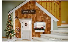 What did you do inside the window? Remodelaholic Under Stairs Playhouse With Cedar Shake Shingles