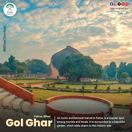 Golghar historical granary in Patna, India