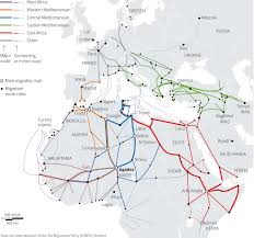 Mediterranean Crossing Migration Crisis Migrations Map