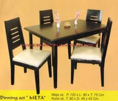 Meja makan minimalis kayu jati bulat ini salah satu produk mebel jepara. Meja Makan Kursi Makan Dining Table Toko Furniture Simpati