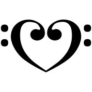 Bass Clef Heart Cake For Shelby S Birthday Theme All About That Bass Music Notes Tattoo Music Tattoos Treble Clef Tattoo